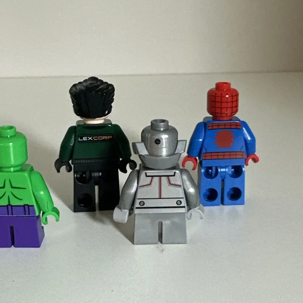 LEGO Superhero Lot of 9 Minifigures Marvel & DC Venom Batman Robin Superman